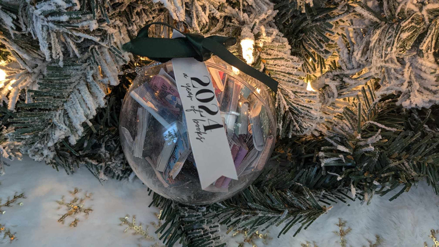 2024 Shake-A-Bulb Customizable Mini Book Ornament