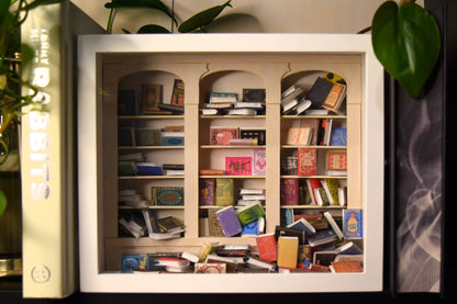 The Original Shake-A-Shelf (Anxiety Bookshelf) - White